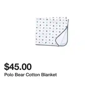 Belk Polo Bear Cotton Blanket offer