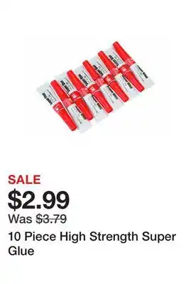 Harbor Freight Tools 10 Piece High Strength Super Glue offer