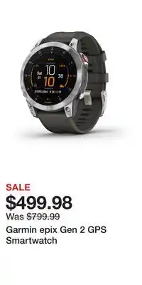 Cabela's Garmin epix Gen 2 GPS Smartwatch offer