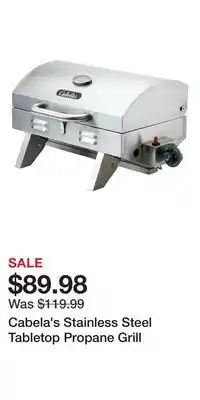 Cabela's Cabela's Stainless Steel Tabletop Propane Grill offer