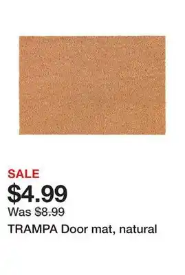 Ikea TRAMPA Door mat, natural offer