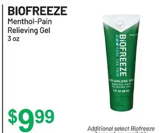 Health Mart BIOFREEZE Menthol-Pain Relieving Gel offer