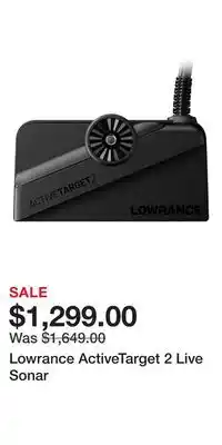 Cabela's Lowrance ActiveTarget 2 Live Sonar offer