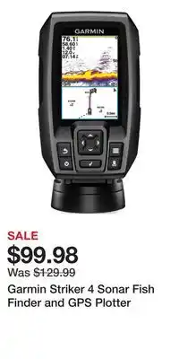 Cabela's Garmin Striker 4 Sonar Fish Finder and GPS Plotter offer