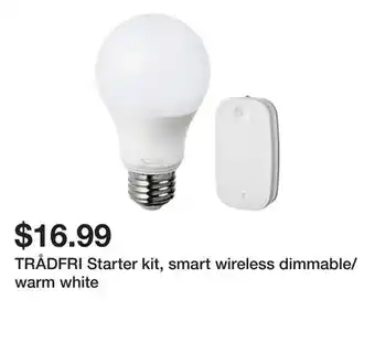 Ikea TRÅDFRI Starter kit, smart wireless dimmable/warm white offer