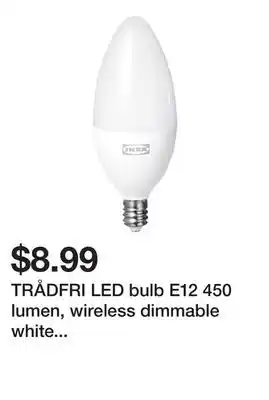 Ikea TRÅDFRI LED bulb E12 450 lumen, wireless dimmable white spectrum/chandelier opal offer