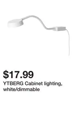 Ikea YTBERG Cabinet lighting, white/dimmable offer