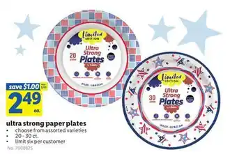 Lidl ultra strong paper plates offer