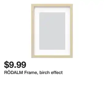 Ikea RÖDALM Frame, birch effect offer