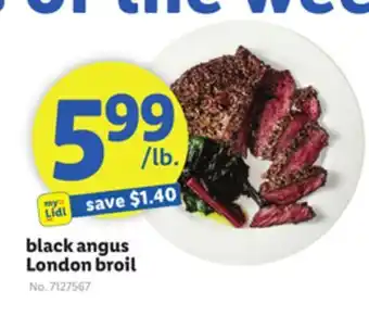 Lidl black angus London broil offer
