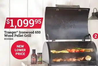 Ace Hardware Traeger Ironwood 650 Wood Pellet Grill offer