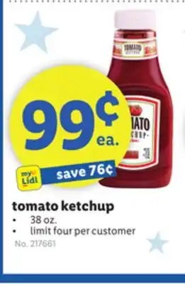 Lidl Tomato ketchup offer