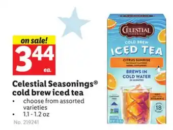 Lidl Celestial Seasonings cold brew iced tea offer