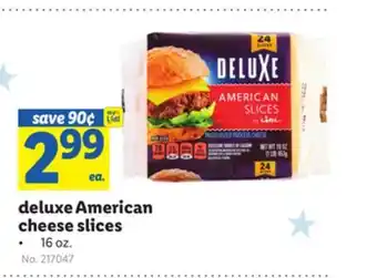 Lidl Deluxe American cheese slices offer