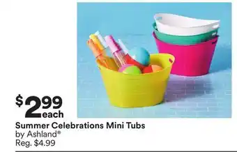 Michaels Summer Celebrations Mini Tubs by Ashland offer