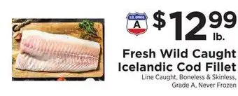 ShopRite Fresh Wild Caught Icelandic Cod Fillet offer