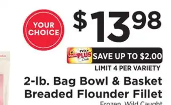 ShopRite 2-lb. Bag Breaded Flounder Fillet offer