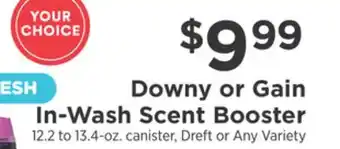 ShopRite Downy or Gain In-Wash Scent Booster offer