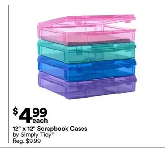 Michaels 12 x 12 Scrapbook Cases by Simply Tidy offer