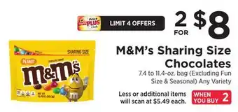 ShopRite Sharing Size Chocolates offer