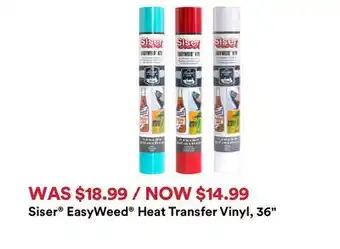 Michaels Siser EasyWeed Heat Transfer Vinyl, 36 offer