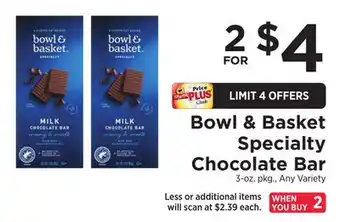 ShopRite Specialty Chocolate Bar offer