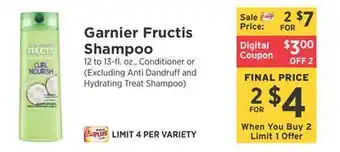 ShopRite Fructis Shampoo offer