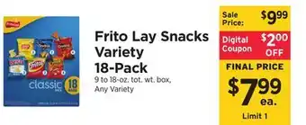 ShopRite Snacks Variety 18-Pack offer