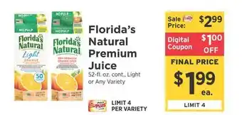 ShopRite Premium Juice offer