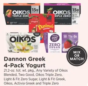 ShopRite Greek 4-Pack Yogurt offer