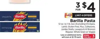ShopRite Pasta offer
