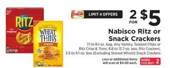ShopRite Ritz or Snack Crackers offer