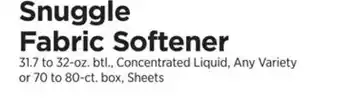 ShopRite Fabric Softener offer