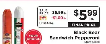 ShopRite Sandwich Pepperoni offer