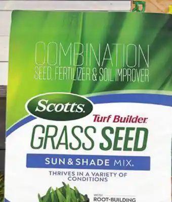 Ace Hardware Scotts Turf Builder Sun & Shade Grass Seed, Fertilizer & Soil Improver, 5.6 Lb offer