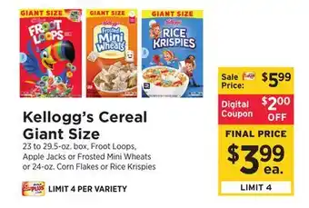 ShopRite Cereal Giant Size offer