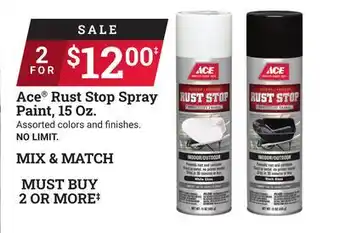 Ace Hardware Ace Rust Stop Spray Paint 15 Oz offer
