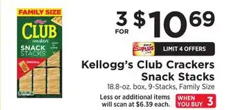 ShopRite Club Crackers Snack Stacks offer