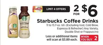 ShopRite Coffee Drinks offer