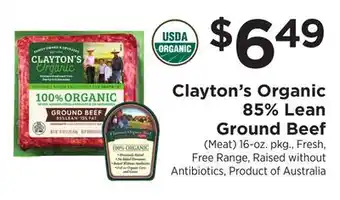 ShopRite Organic 85% Lean Ground Beef offer