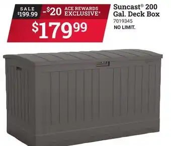 Ace Hardware Suncast 200 Gal. Deck Box offer