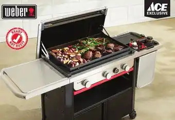 Ace Hardware Weber 30 Slate 3‑Burner Outdoor Griddle offer