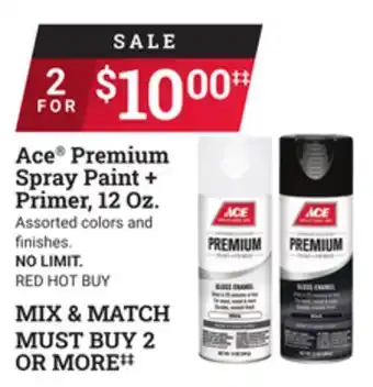 Ace Hardware Ace Premium Spray Paint + Primer, 12 Oz offer