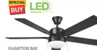 The Home Depot HAMPTON BAY 52 Corwin LED Indoor/Covered Outdoor Ceiling Fan offer