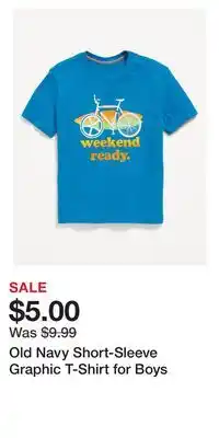 Old Navy Old Navy Short-Sleeve Graphic T-Shirt for Boys offer