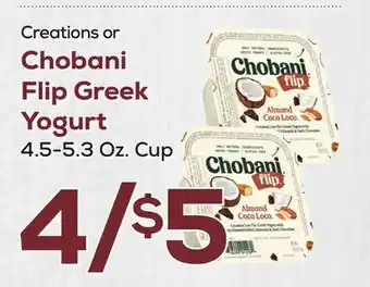 DeCicco & Sons Chobani Flip Greek Yogurt offer