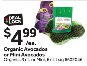 Stop&Shop Organic Avocados or Mini Avocados offer