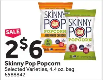 Stop&Shop Skinny Pop Popcorn offer