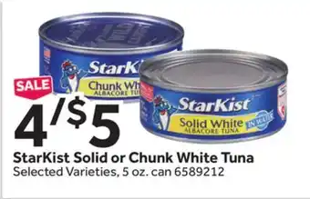 Stop&Shop StarKist Solid or Chunk White Tuna offer