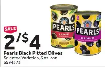 Stop&Shop Pearls Black Pitted Olives offer